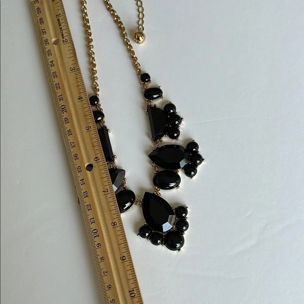 Kate Spade Black and Gold Statement Necklace